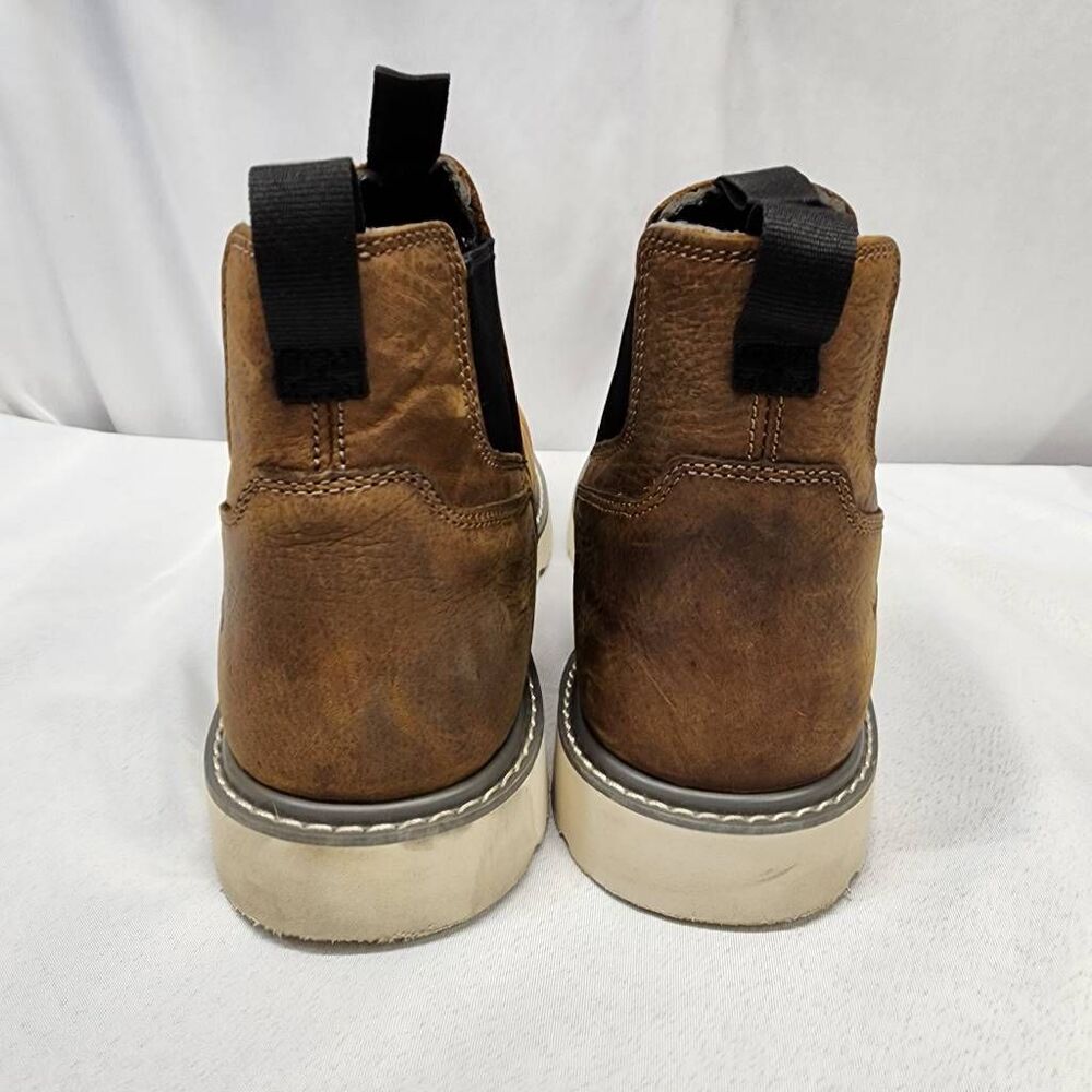 Wolverine Chelsea Soft Toe Work Boots Brown Leather Waterproof Mens 12M - Picture 3 of 10